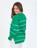 Charli Stripe Knit Pine Green sold by Elm Lifestyle