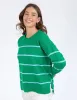 Charli Stripe Knit Pine Green sold by Elm Lifestyle