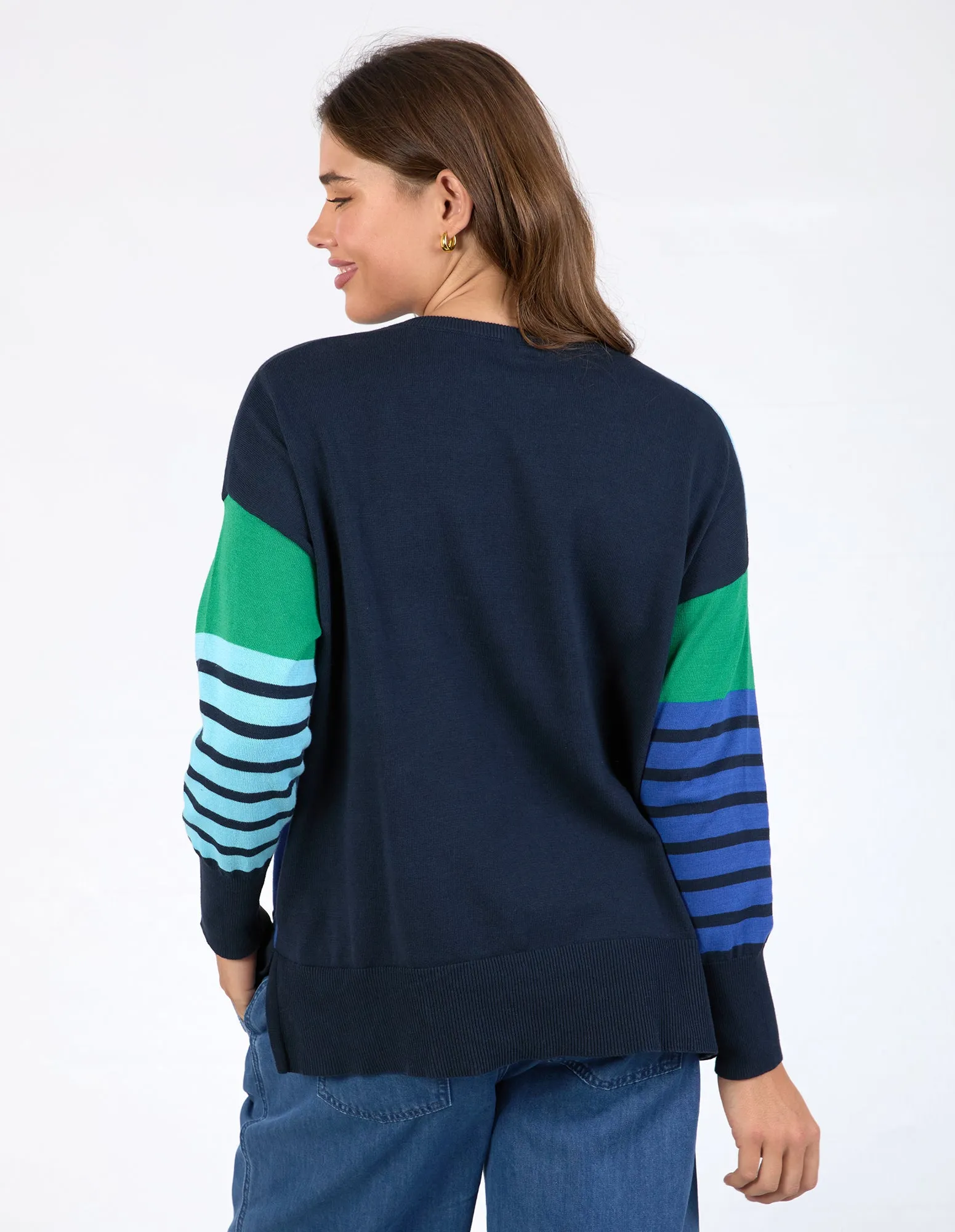 Fern Mixed Knit Blue, Green & Navy sold by Elm Lifestyle product image thumbnail 4