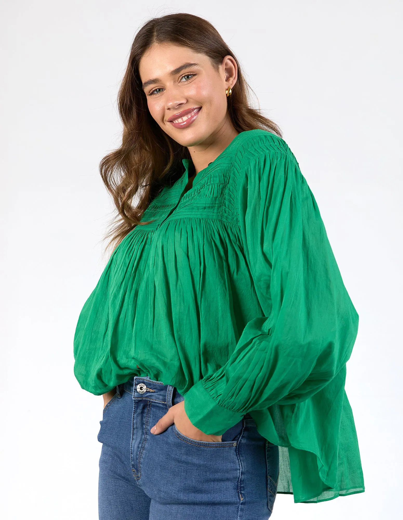 Montana Blouse Pine Green sold by Elm Lifestyle product image thumbnail 4