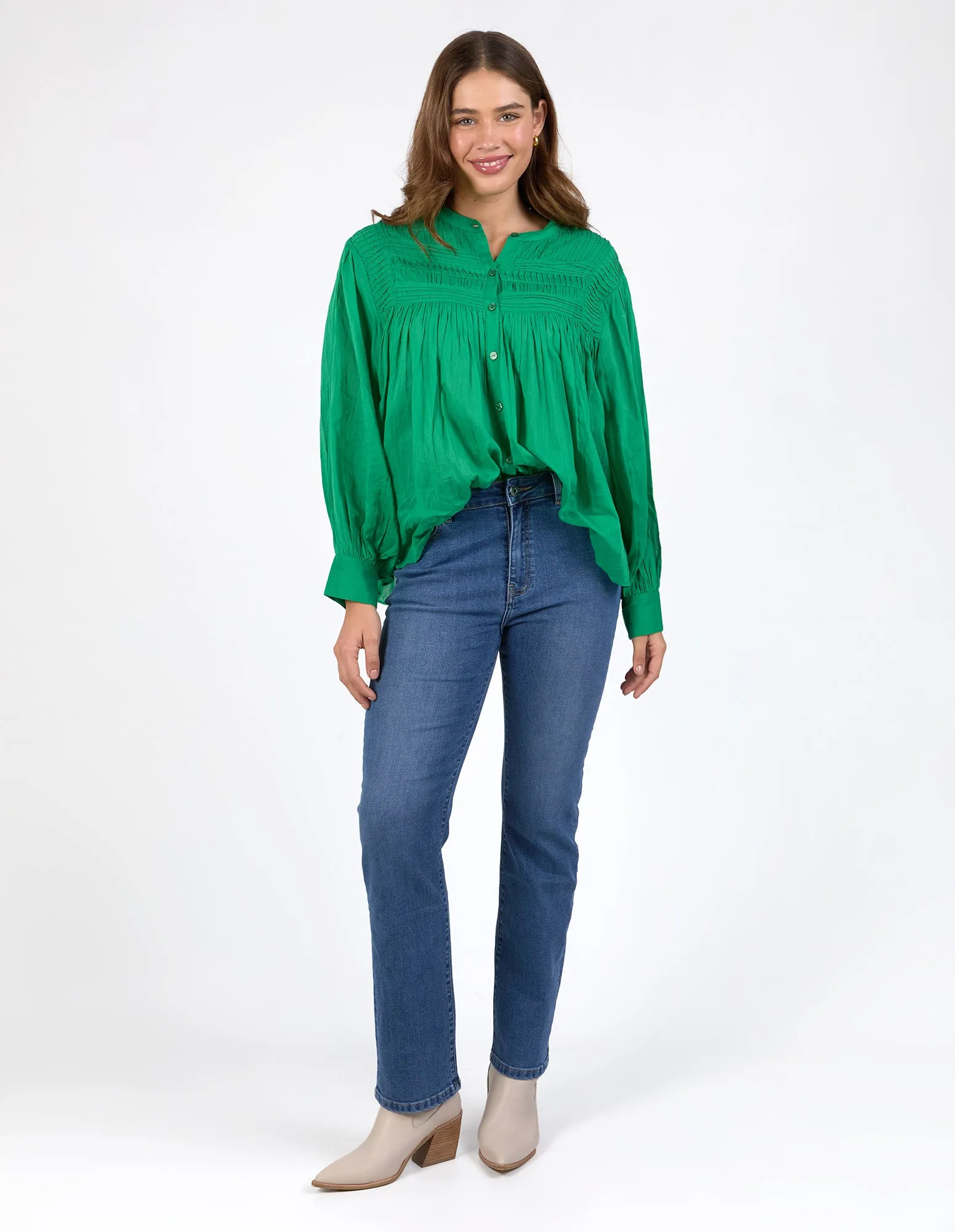 Montana Blouse Pine Green sold by Elm Lifestyle product image thumbnail 2