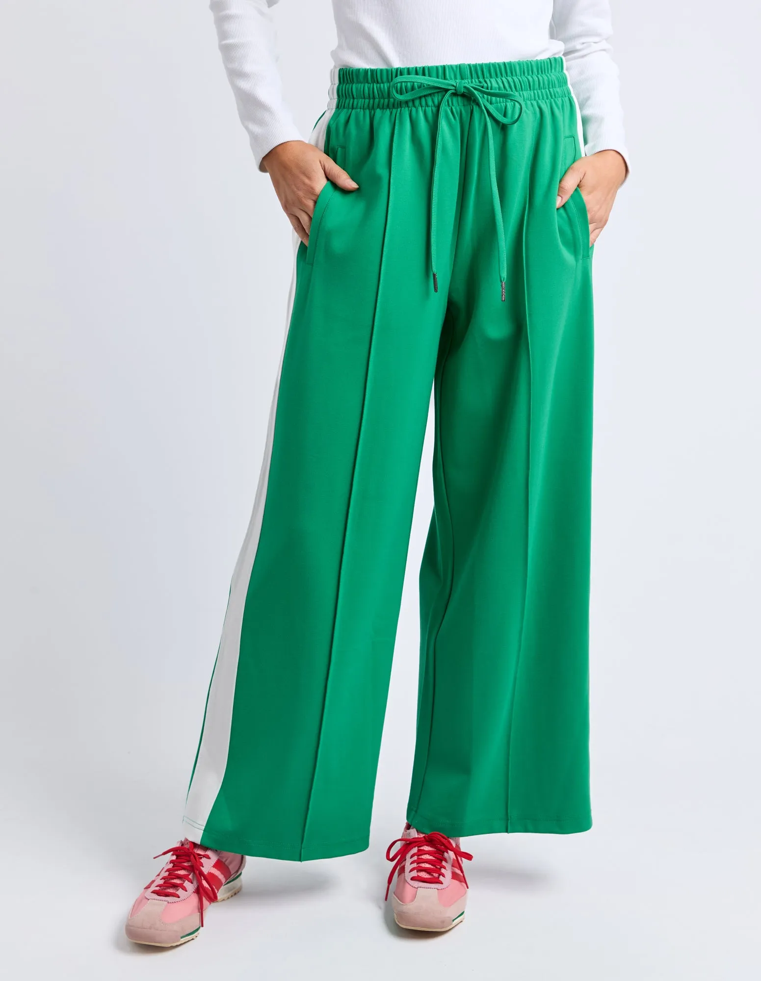 Carmen Wide Leg Pant Pine Green sold by Elm Lifestyle