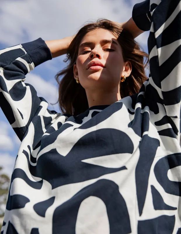 Mural Crew Navy sold by Elm Lifestyle