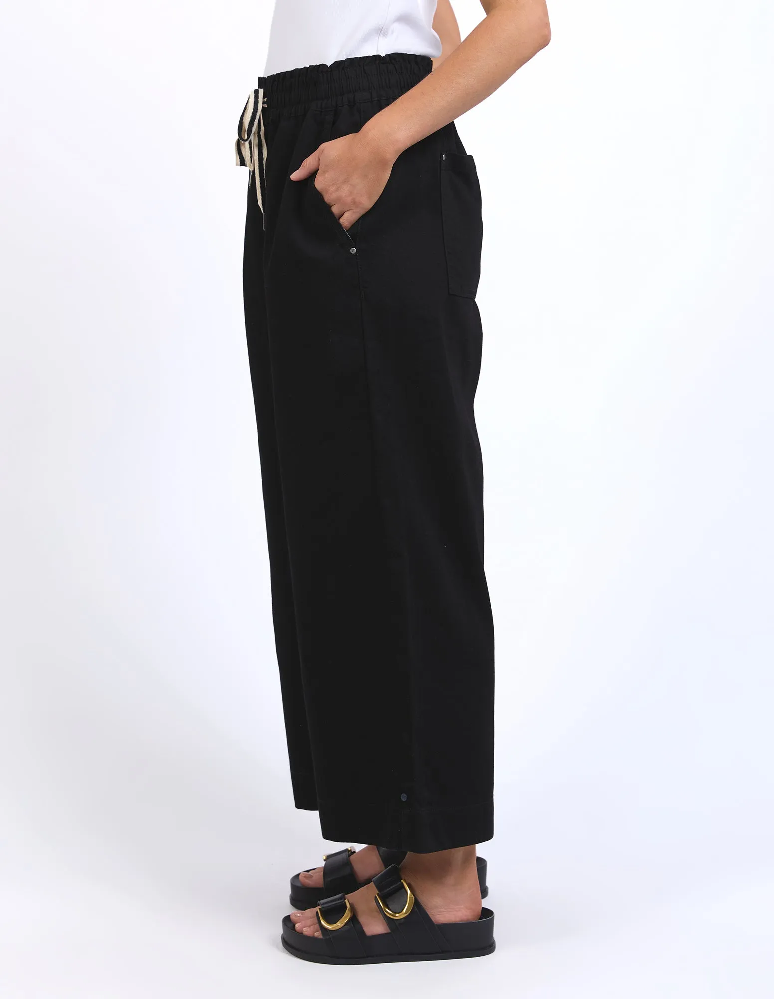Greta Wide Leg Pant Black sold by Elm Lifestyle product image thumbnail 4