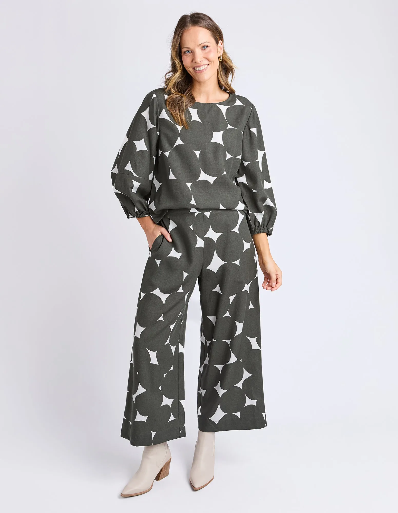 Demi Spot Top Basil sold by Elm Lifestyle product image thumbnail 2