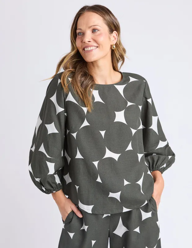 Demi Spot Top Basil made by Elm Lifestyle