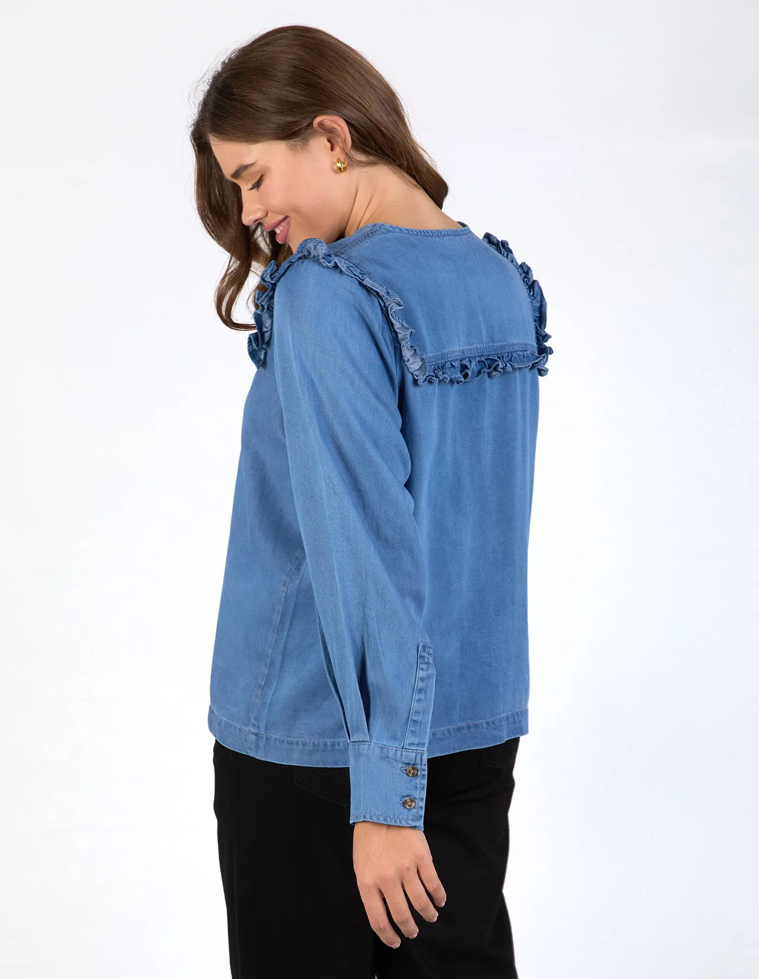 Frankie Blouse Mid Blue Wash sold by Elm Lifestyle product image thumbnail 3
