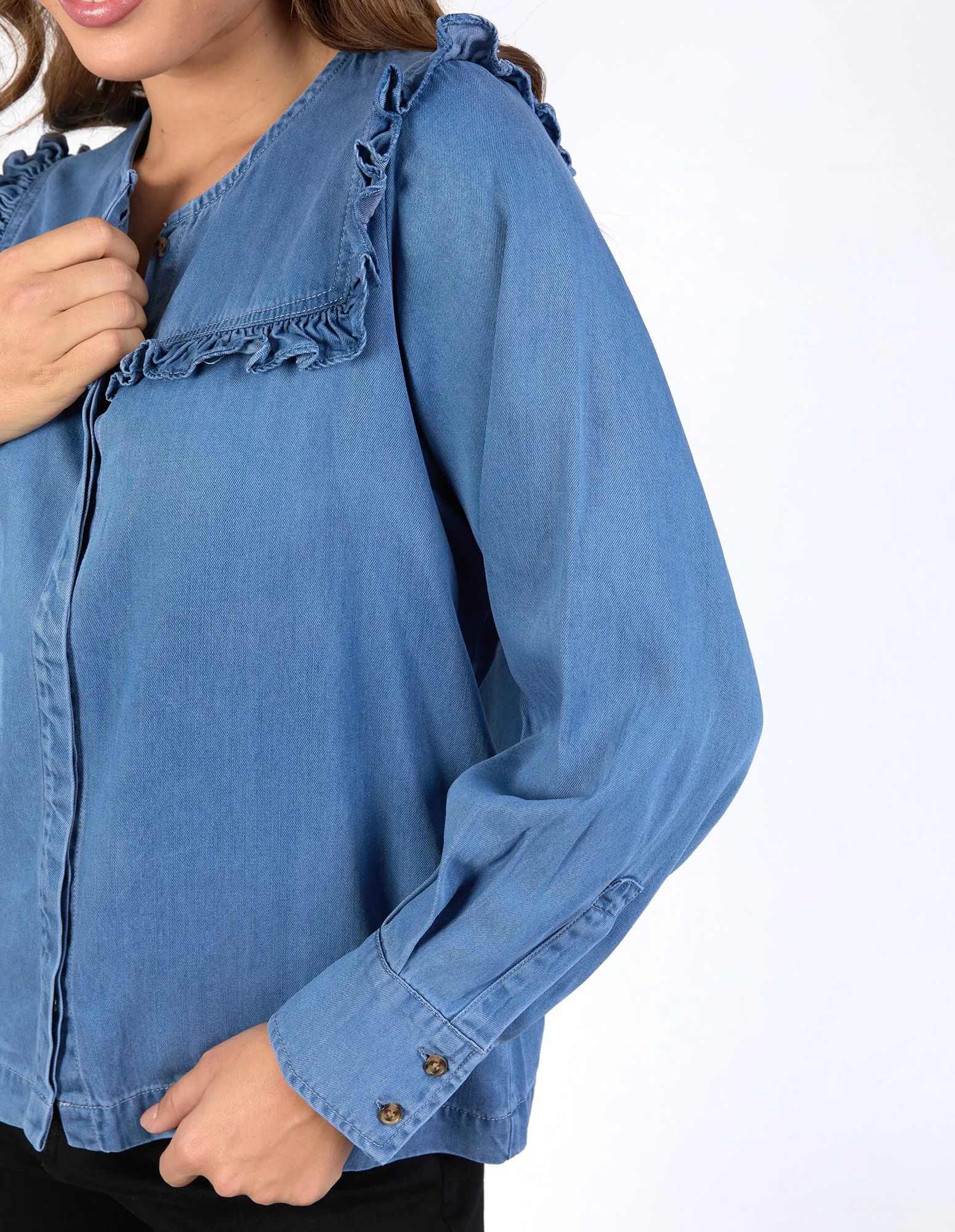 Frankie Blouse Mid Blue Wash sold by Elm Lifestyle product image thumbnail 5