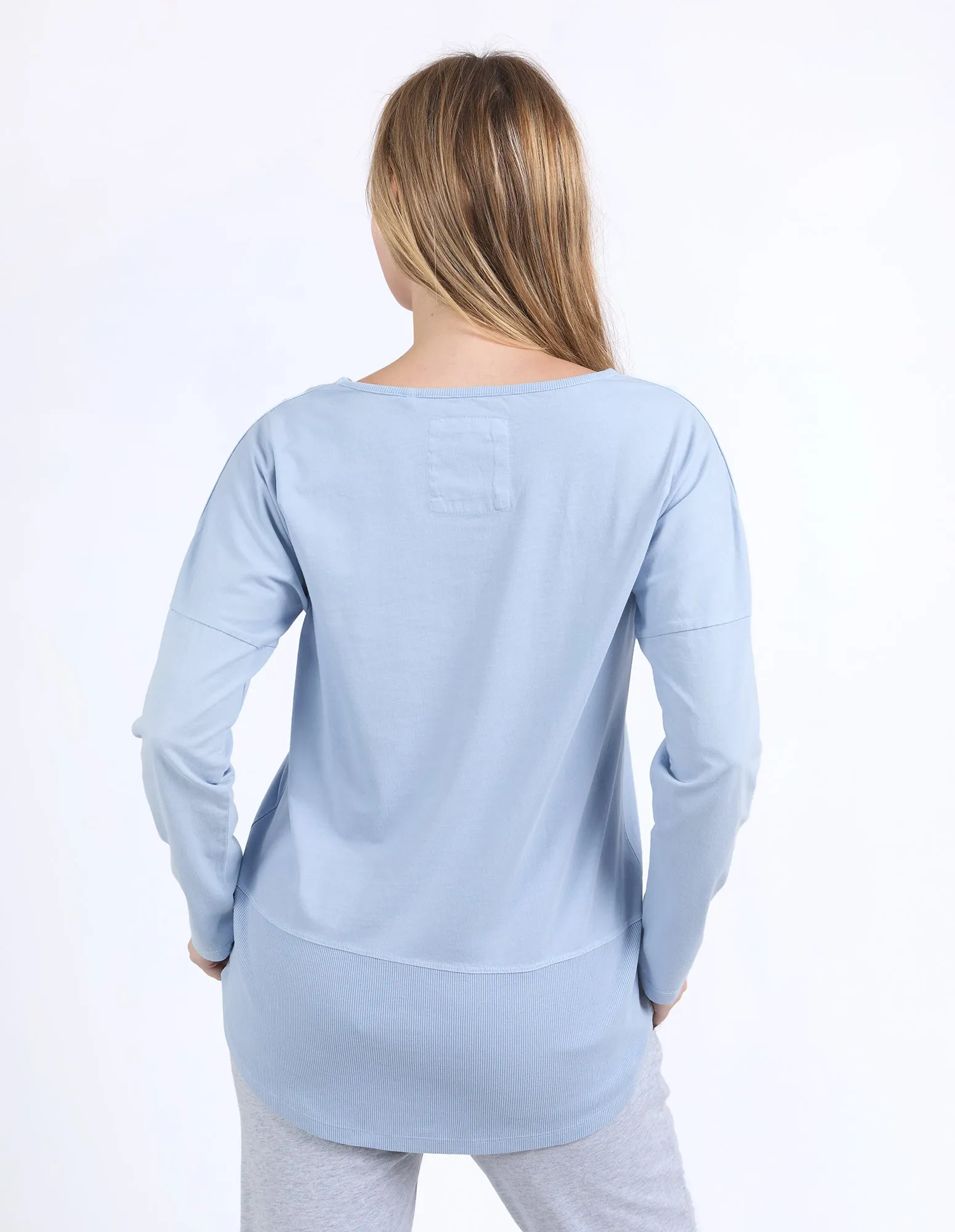 Rib Long Sleeve Sky Blue sold by Elm Lifestyle product image thumbnail 3