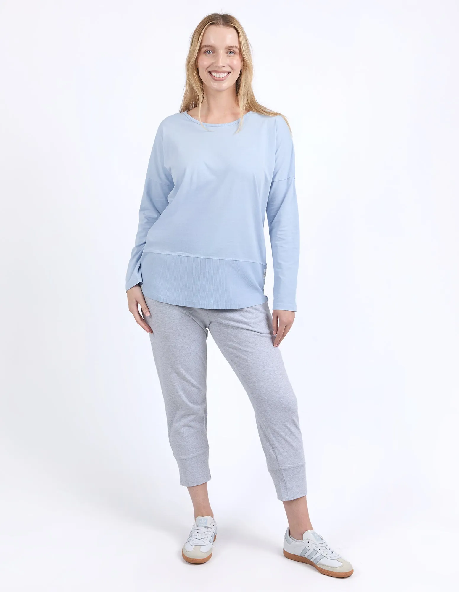 Rib Long Sleeve Sky Blue sold by Elm Lifestyle product image thumbnail 2