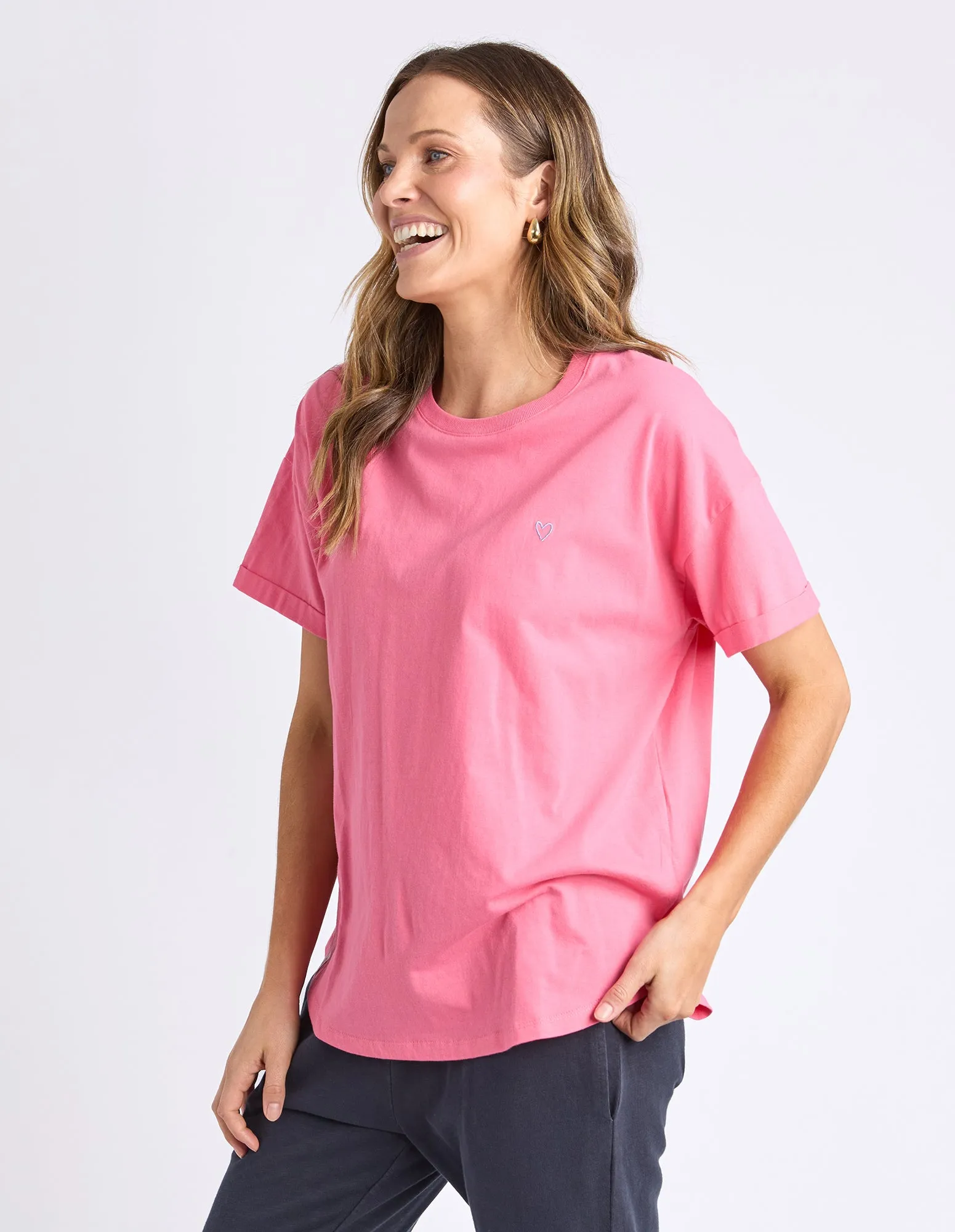 Halli Short Sleeve Tee Azalia Pink sold by Elm Lifestyle product image thumbnail 4