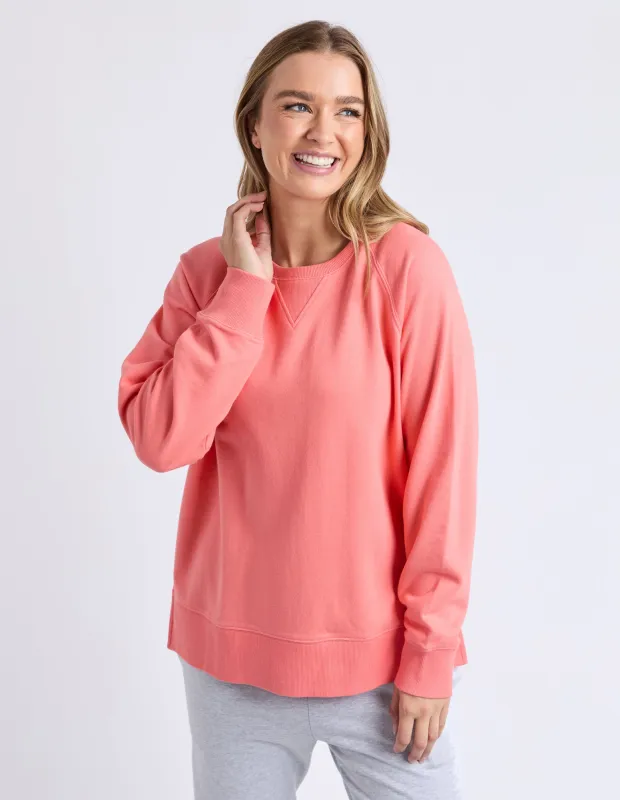 Melbourne Crew Cosy Coral sold by Elm Lifestyle
