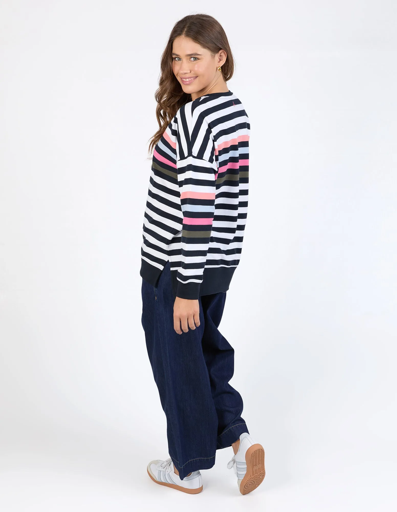 Merriment Crew Navy & White Stripe sold by Elm Lifestyle product image thumbnail 4