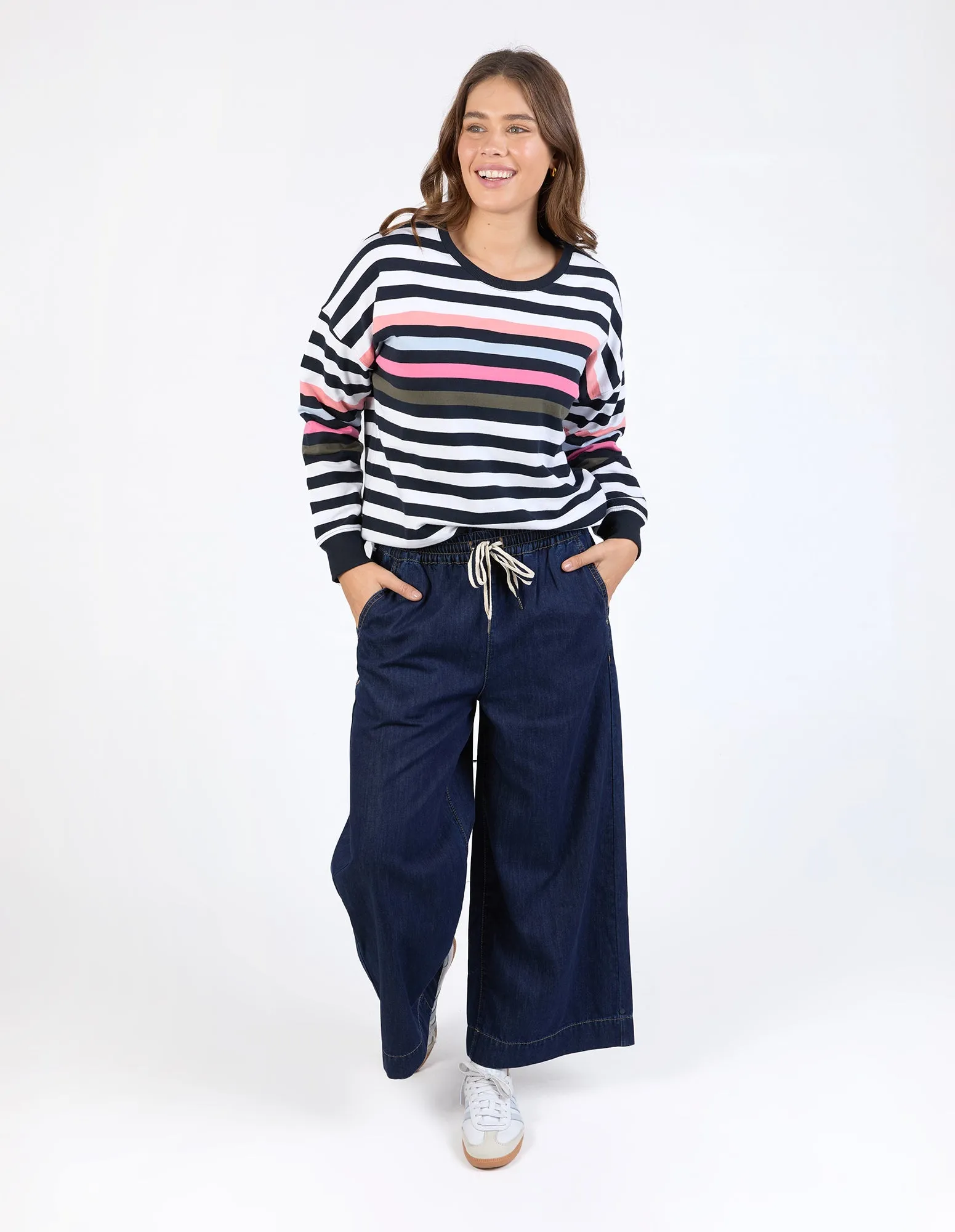 Merriment Crew Navy & White Stripe sold by Elm Lifestyle product image thumbnail 3