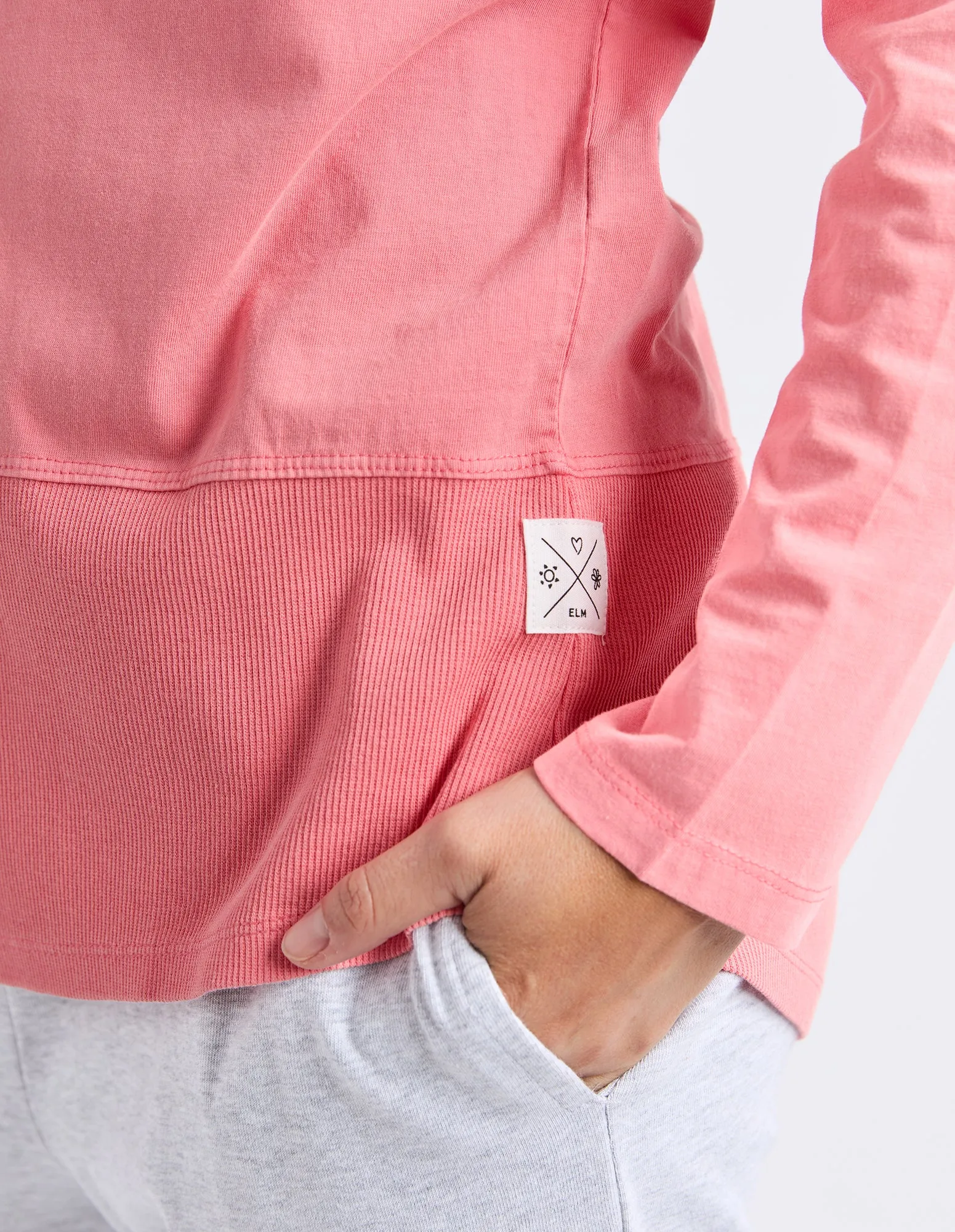 Rib Long Sleeve Cosy Coral sold by Elm Lifestyle product image thumbnail 5