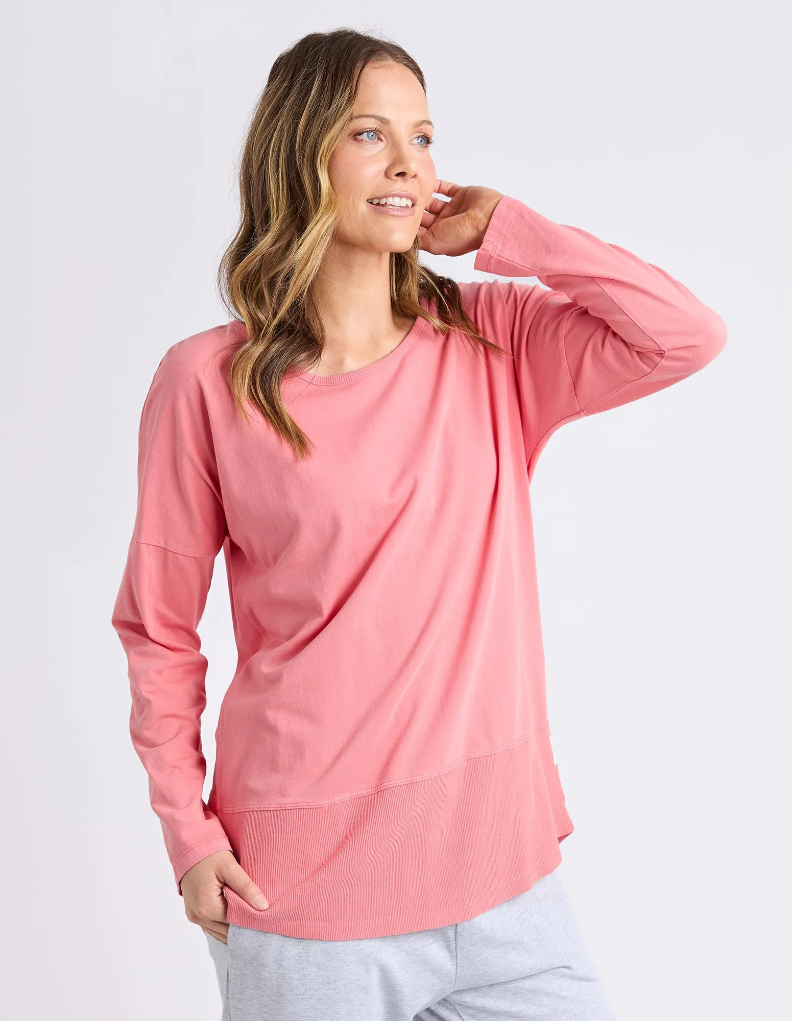 Rib Long Sleeve Cosy Coral sold by Elm Lifestyle product image thumbnail 4