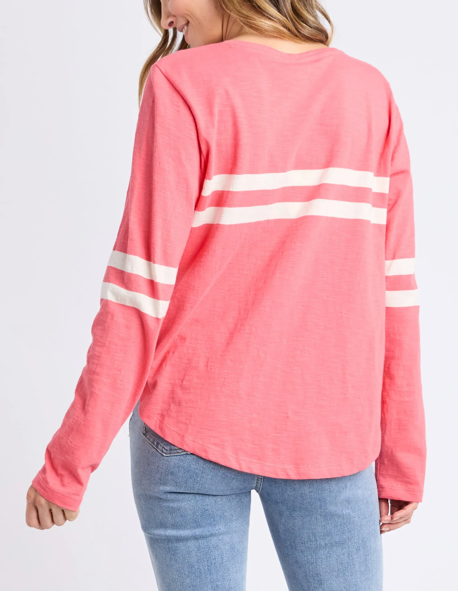 Adora Long Sleeve Tee Cosy Coral sold by Elm Lifestyle product image thumbnail 3