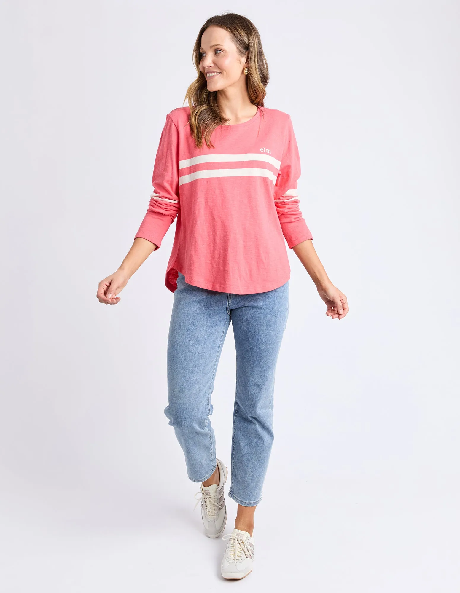 Adora Long Sleeve Tee Cosy Coral sold by Elm Lifestyle product image thumbnail 2