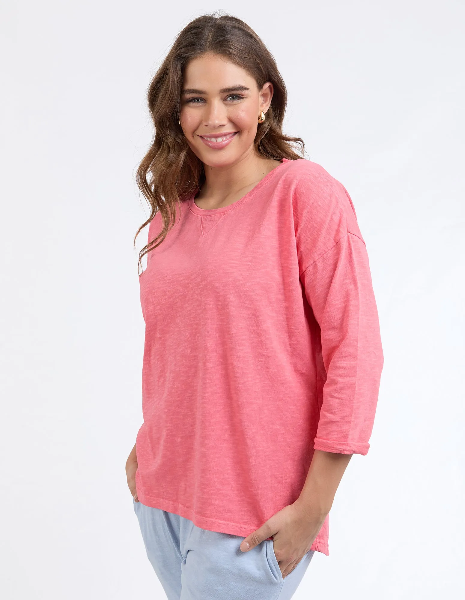 Annie 3/4 Sleeve Tee Cosy Coral sold by Elm Lifestyle product image thumbnail 5