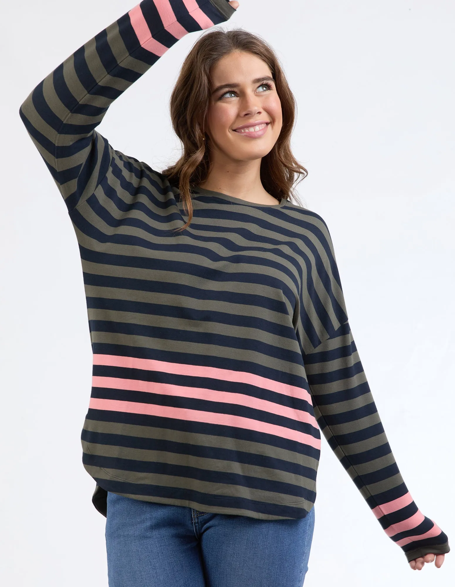 Turn Back Long Sleeve Tee Cosy Coral sold by Elm Lifestyle product image thumbnail 5