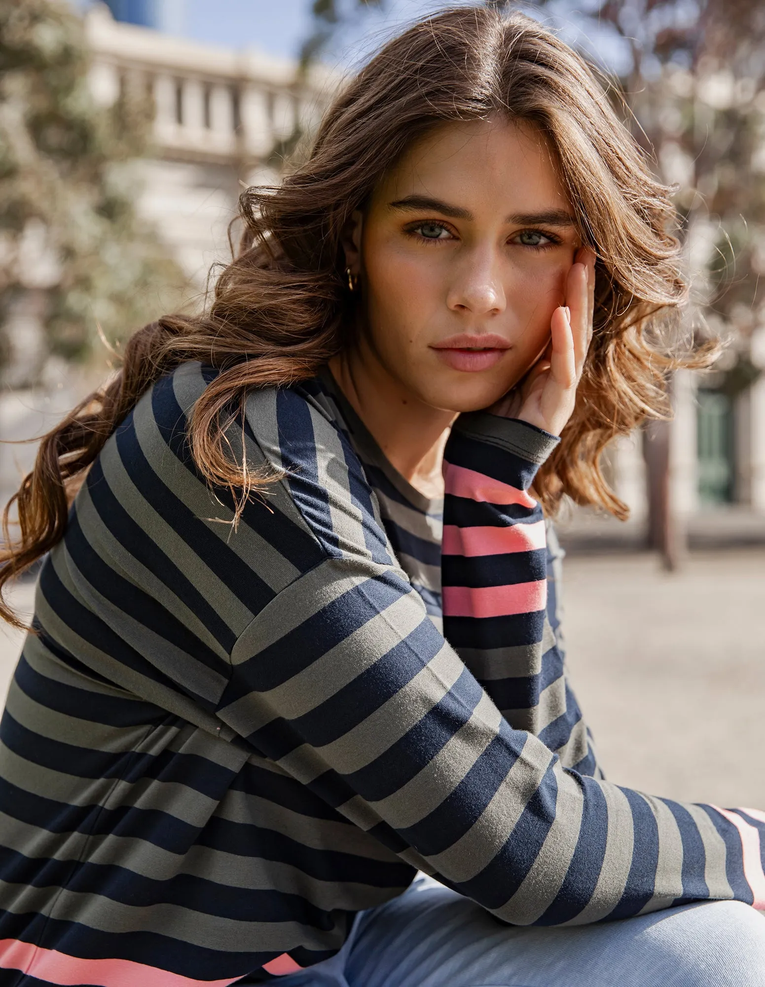 Turn Back Long Sleeve Tee Cosy Coral sold by Elm Lifestyle