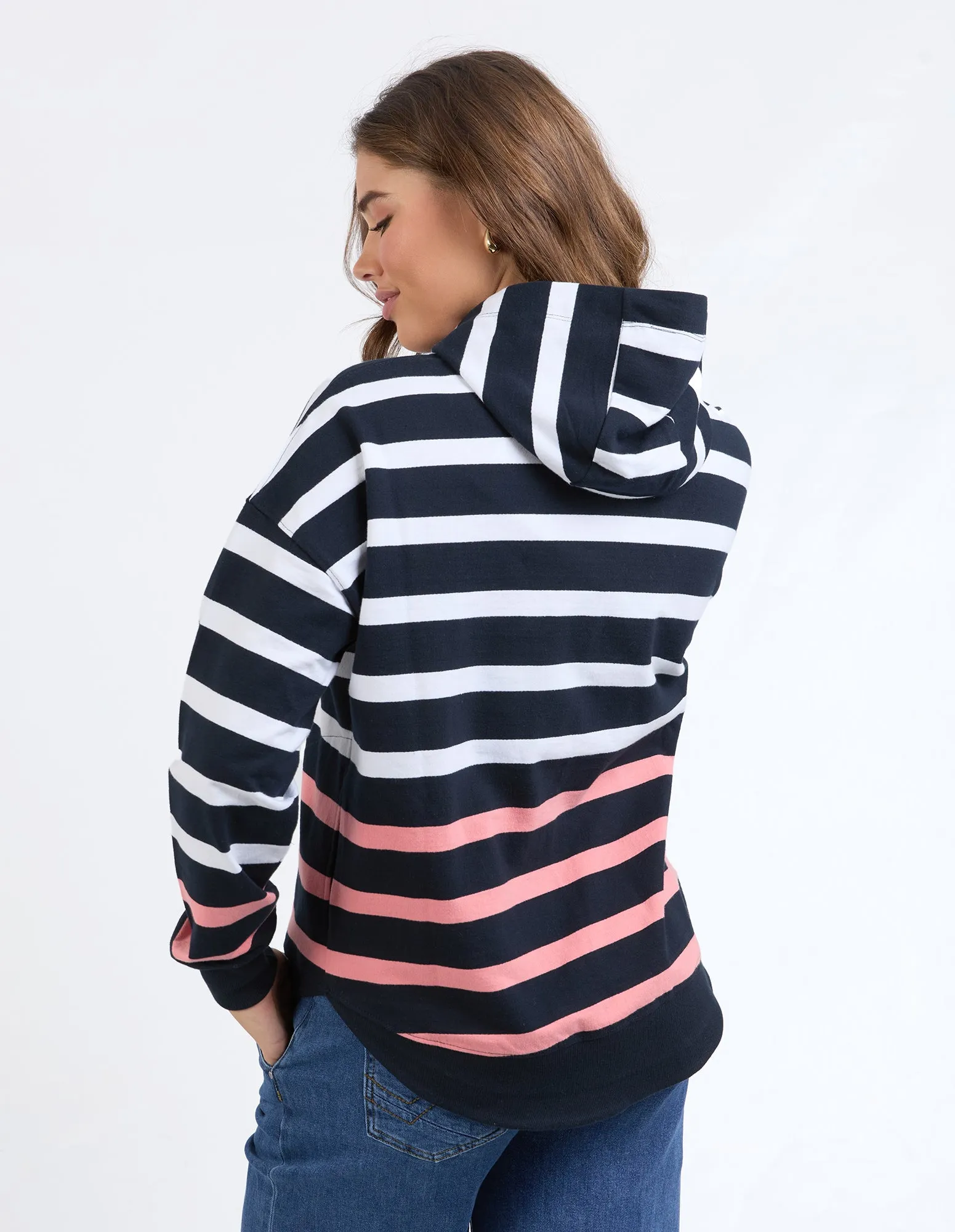 Turn Back Hoodie Navy sold by Elm Lifestyle product image thumbnail 3