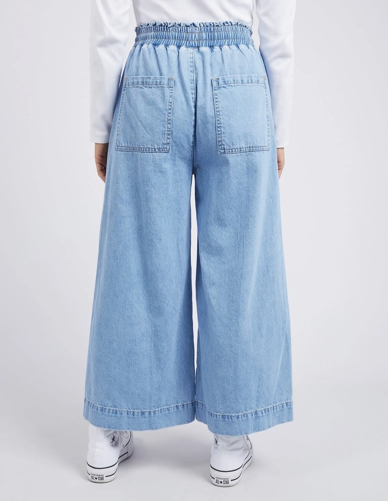 Greta Wide Leg Pant Mid Blue Denim sold by Elm Lifestyle product image thumbnail 3