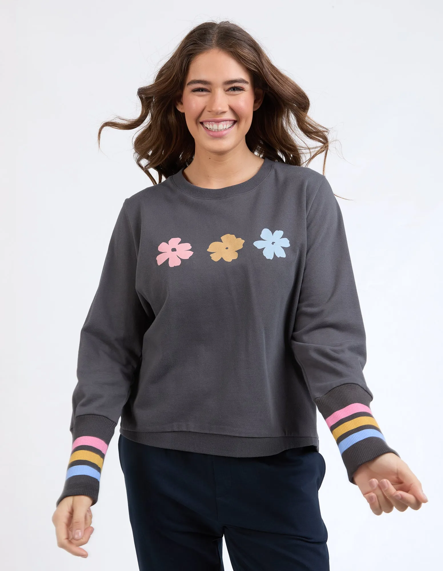 Wynne Crew Washed Black sold by Elm Lifestyle