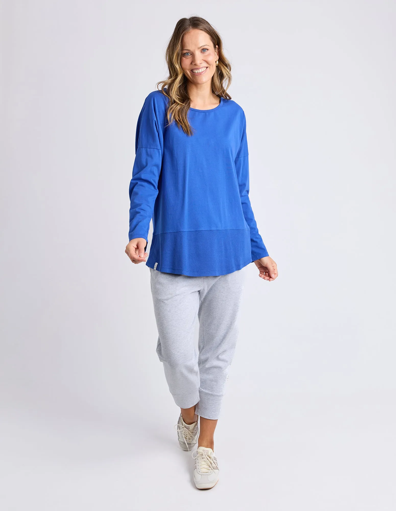 Rib Long Sleeve French Blue sold by Elm Lifestyle product image thumbnail 2