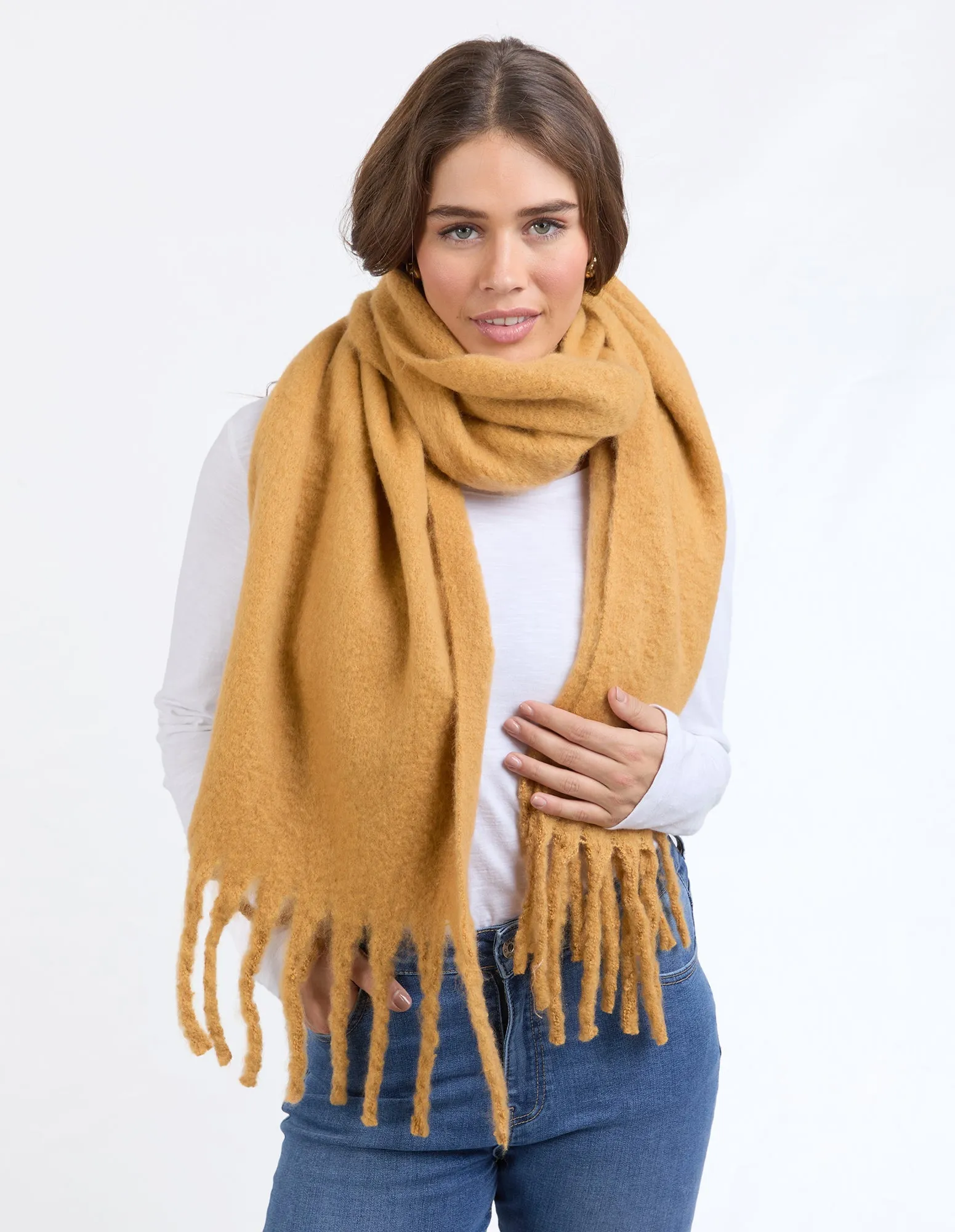 Elm Comfy Scarf Mustard sold by Elm Lifestyle