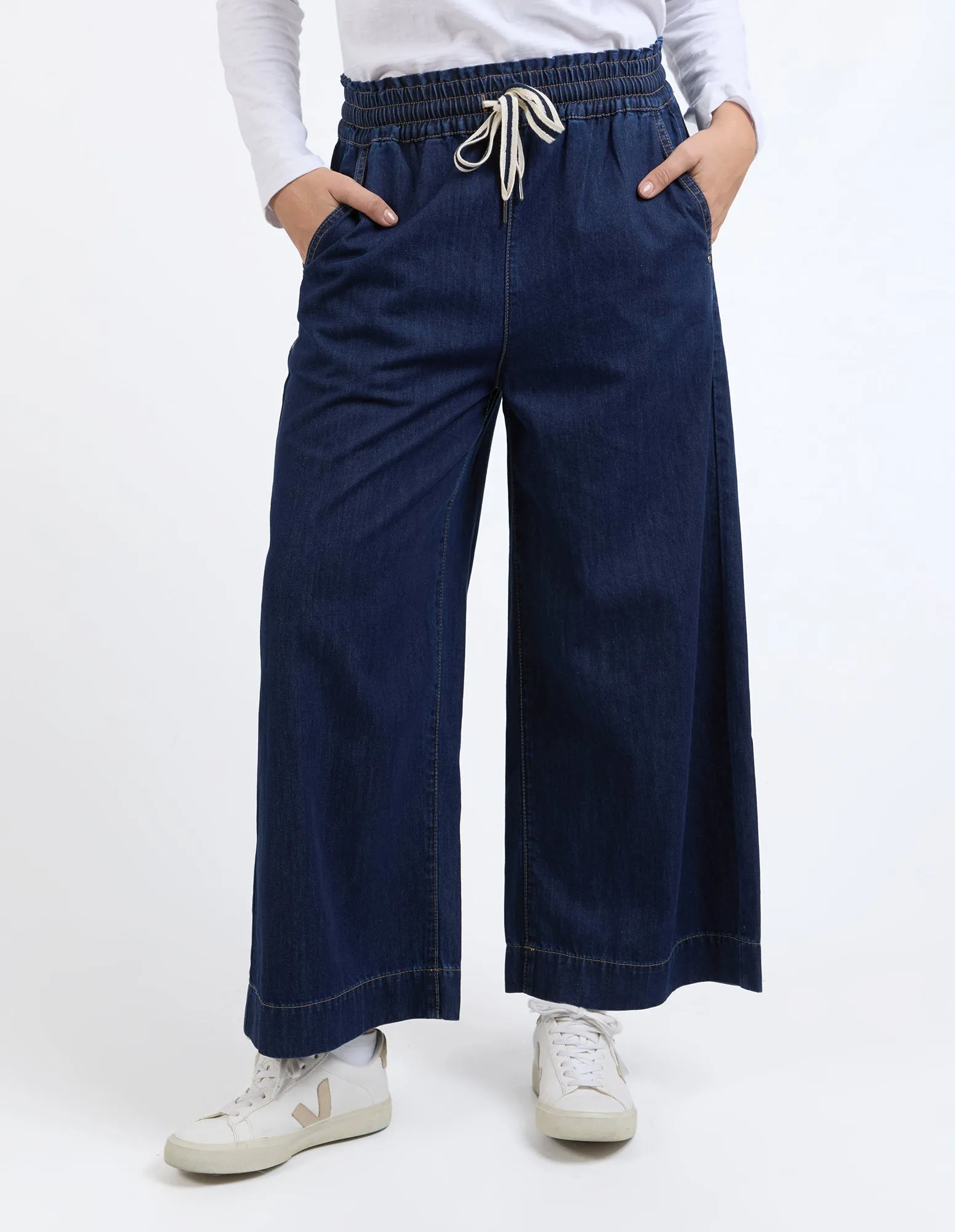 Greta Wide Leg Pant Extra Dark Wash sold by Elm Lifestyle product image thumbnail 2