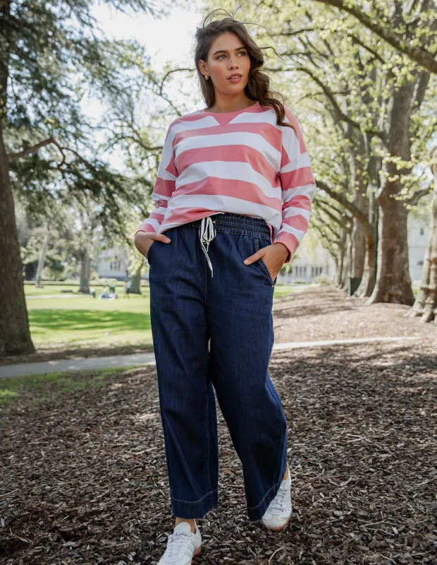 Greta Wide Leg Pant Extra Dark Wash sold by Elm Lifestyle