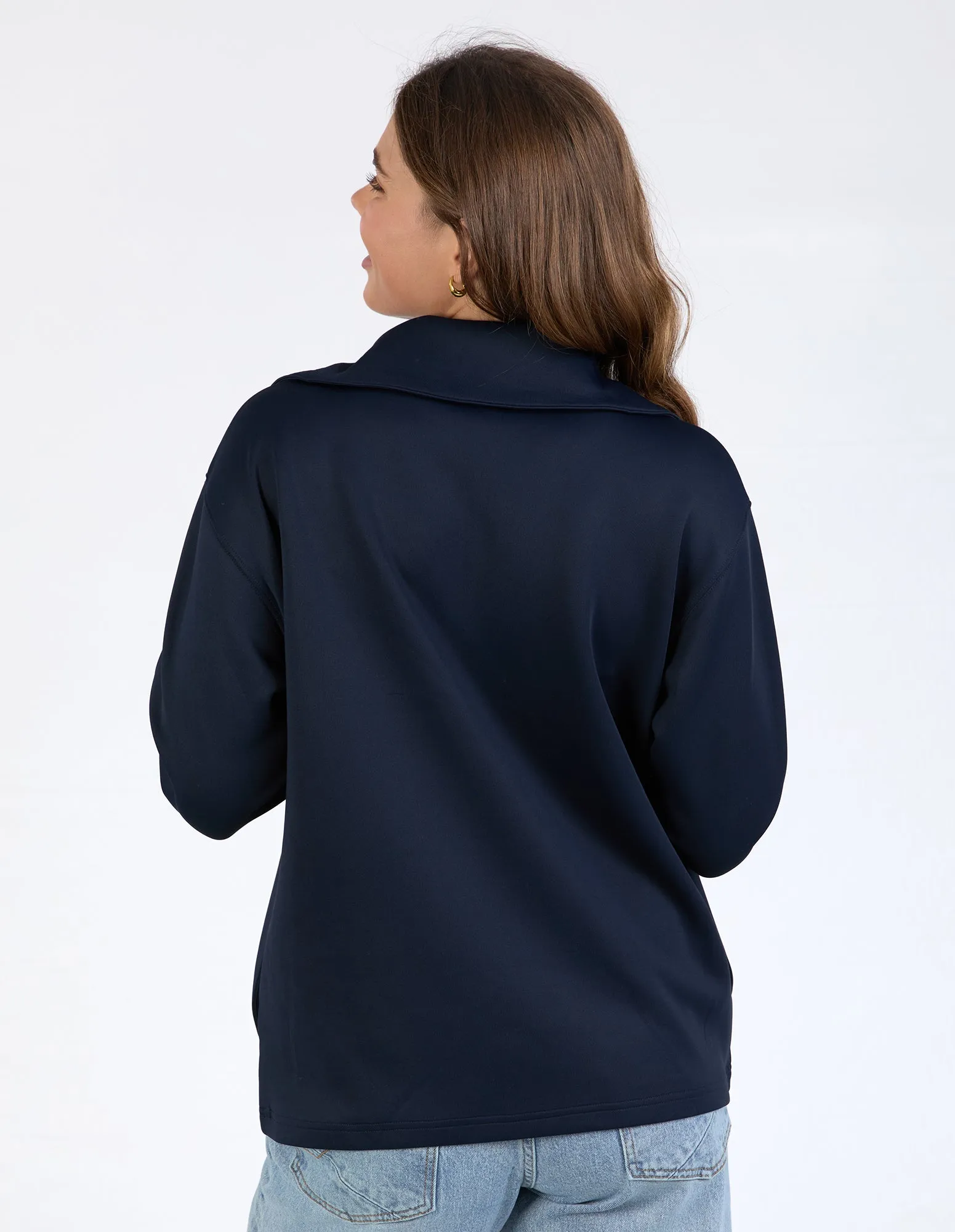 Bonnie Half Zip Sweat Dark Sapphire sold by Elm Lifestyle product image thumbnail 3