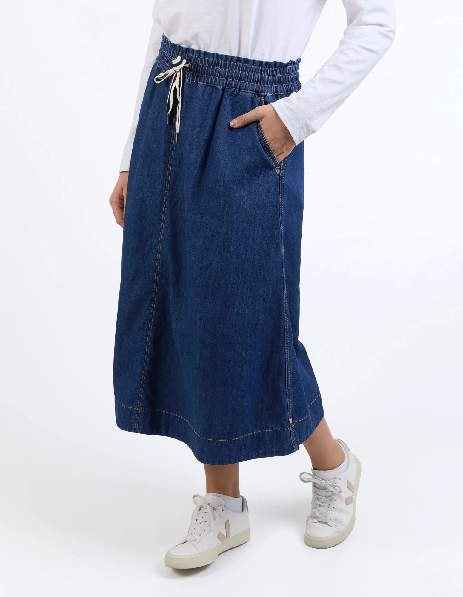 Greta Denim Skirt Dark Blue Wash sold by Elm Lifestyle product image thumbnail 4