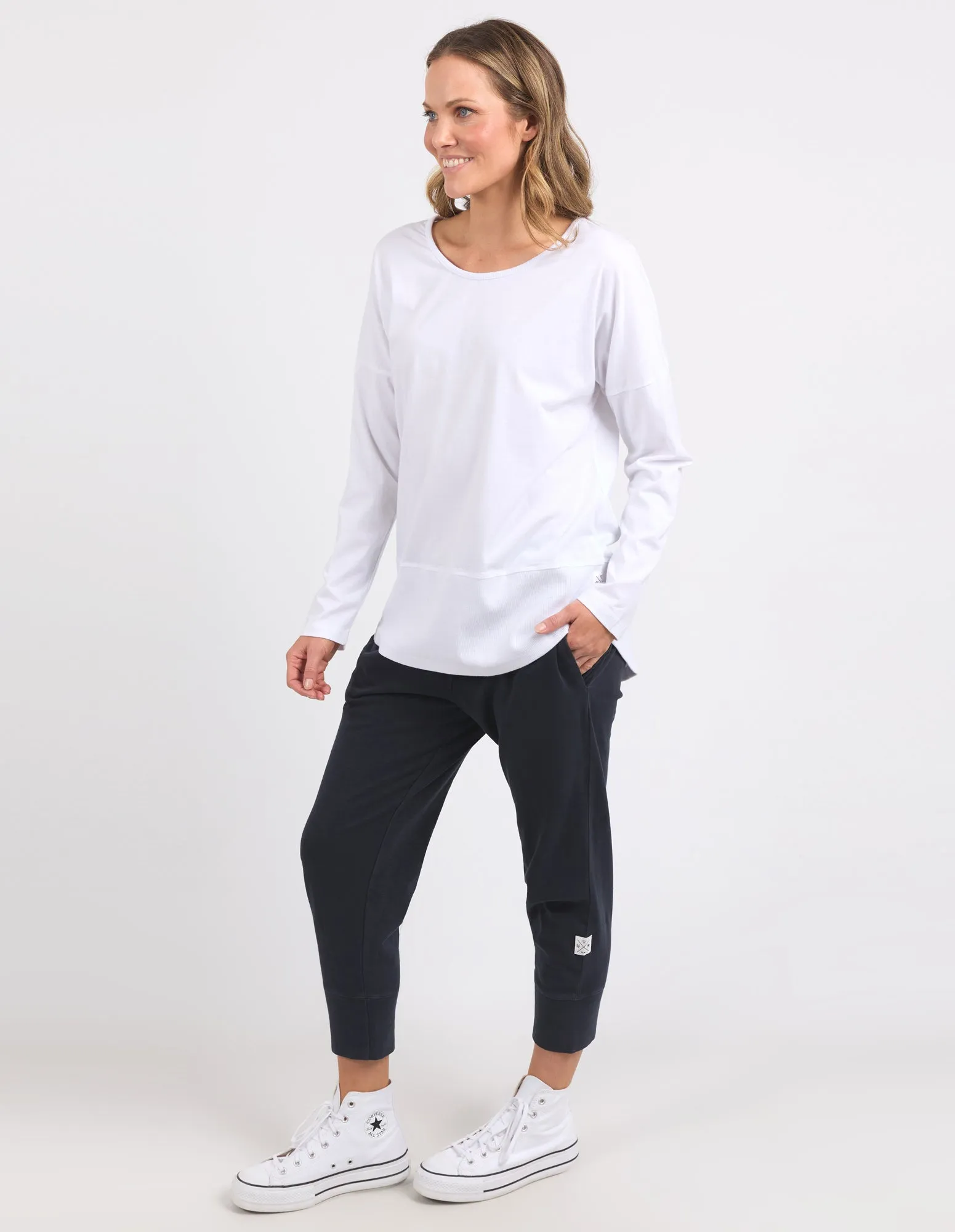 Rib Long Sleeve White sold by Elm Lifestyle product image thumbnail 4