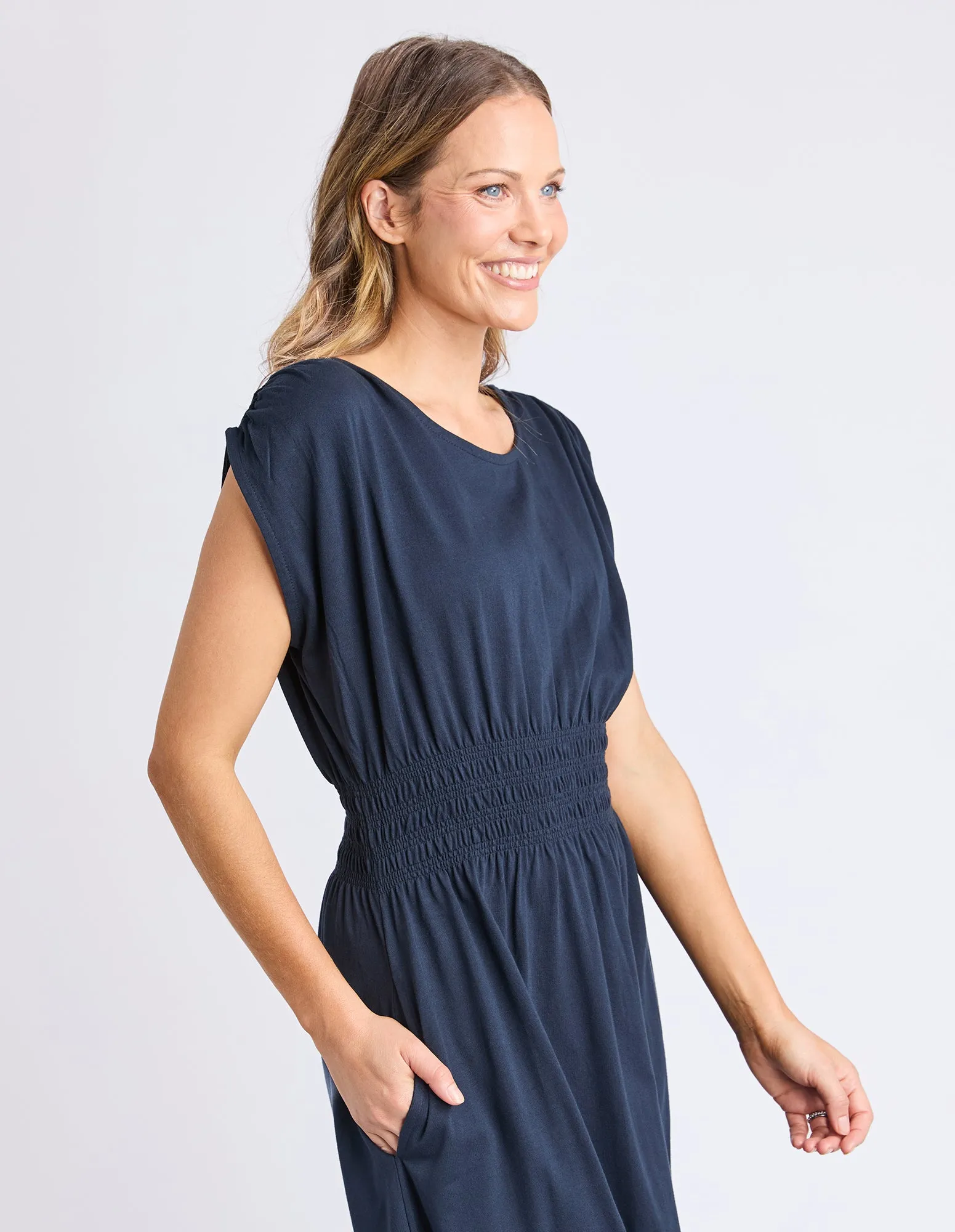 Nelle Midi Dress Navy sold by Elm Lifestyle product image thumbnail 4