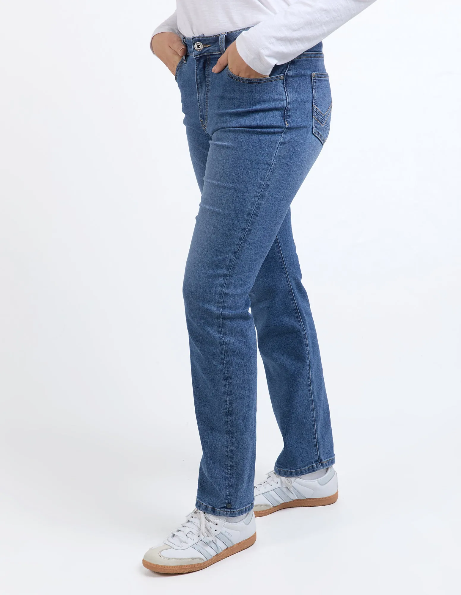 Ada Full Length Jean Mid Blue Wash sold by Elm Lifestyle product image thumbnail 4
