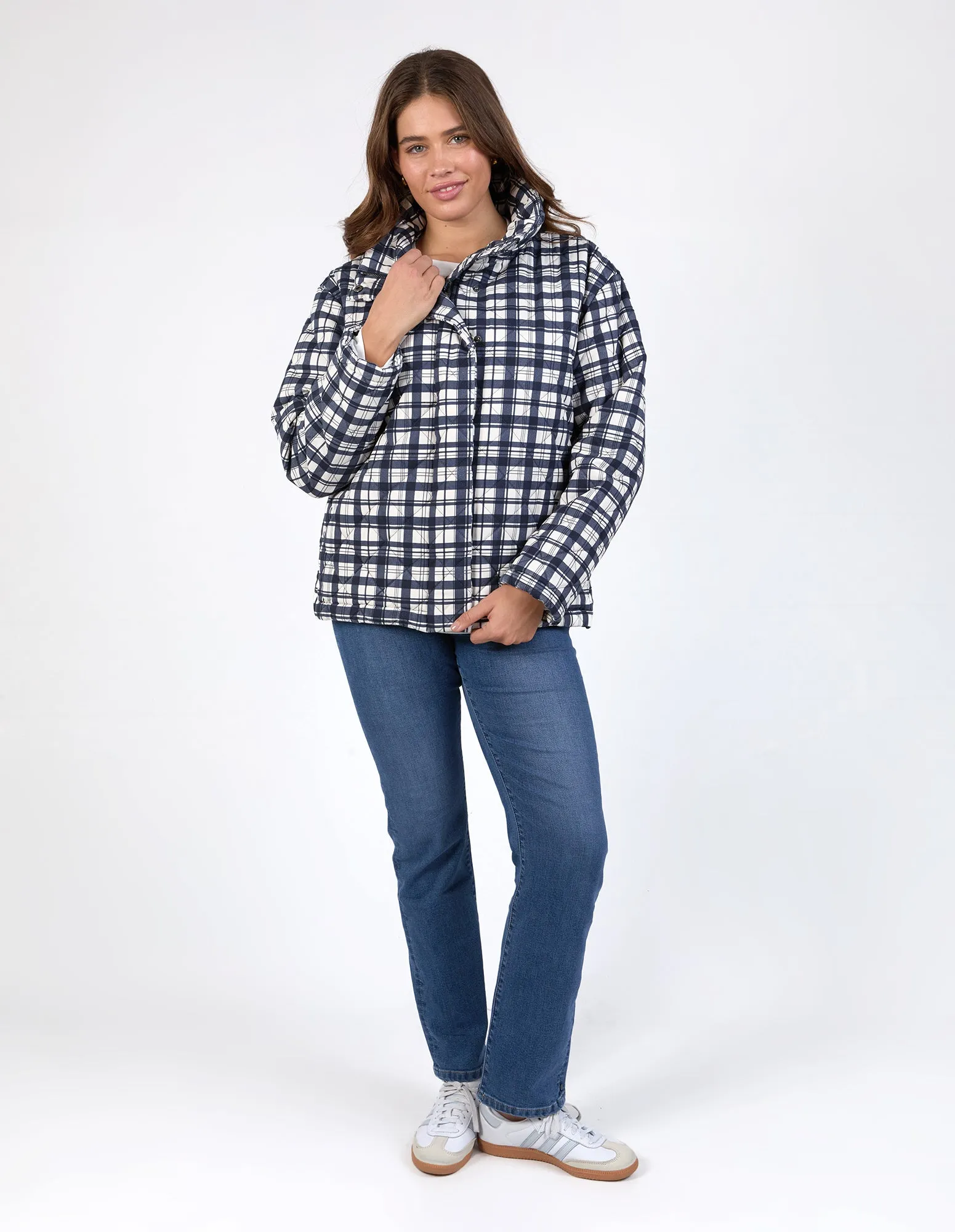 Clea Check Jacket Check sold by Elm Lifestyle product image thumbnail 3