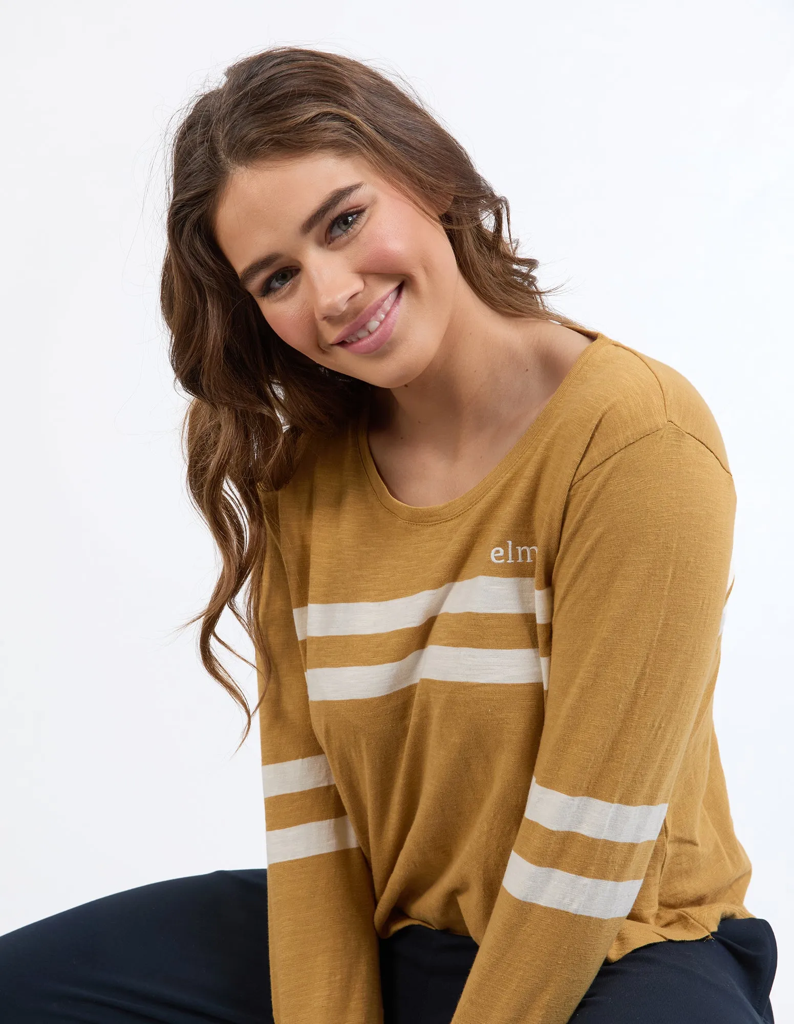 Adora Long Sleeve Tee Dijon sold by Elm Lifestyle product image thumbnail 5
