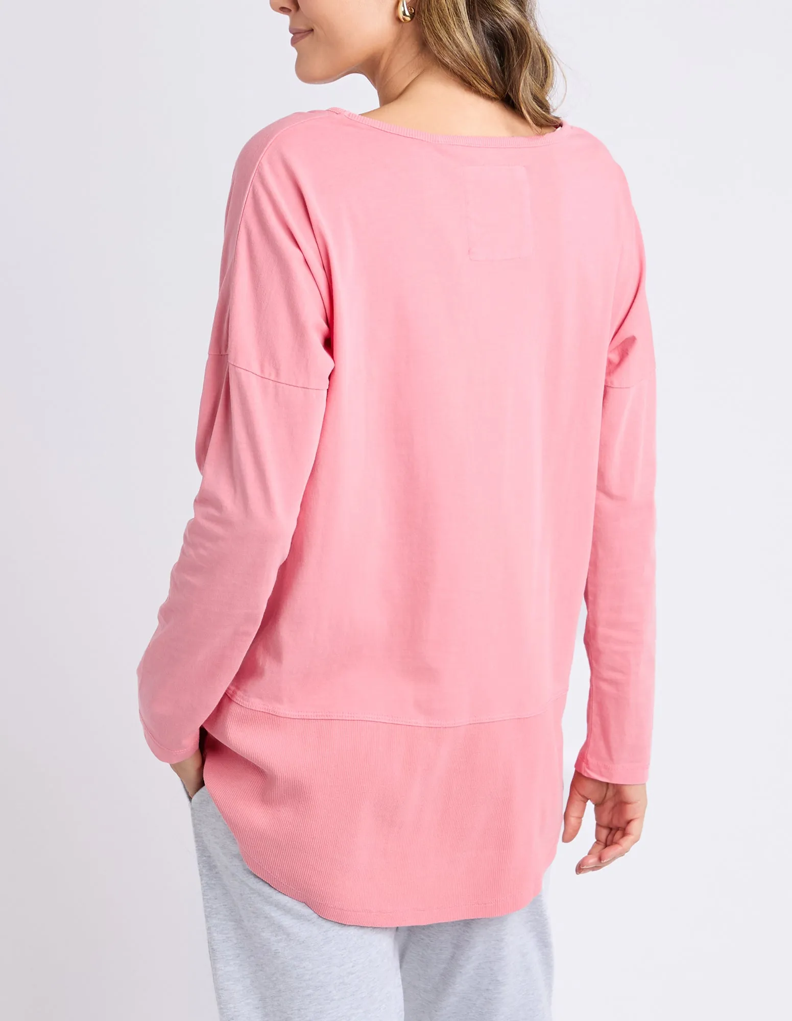 Rib Long Sleeve Charm Pink sold by Elm Lifestyle product image thumbnail 3