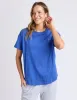 Halli Short Sleeve Tee French Blue sold by Elm Lifestyle