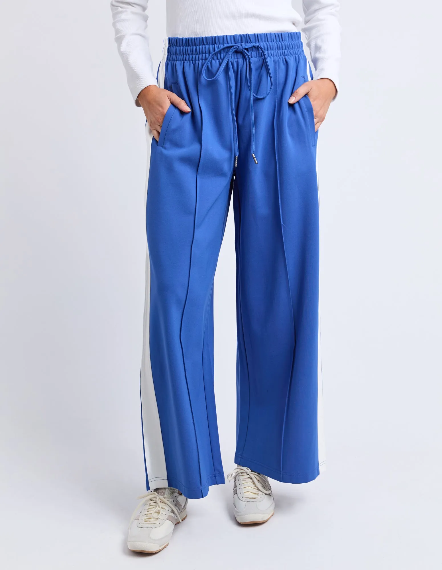 Carmen Wide Leg Pant French Blue & White Stripe sold by Elm Lifestyle