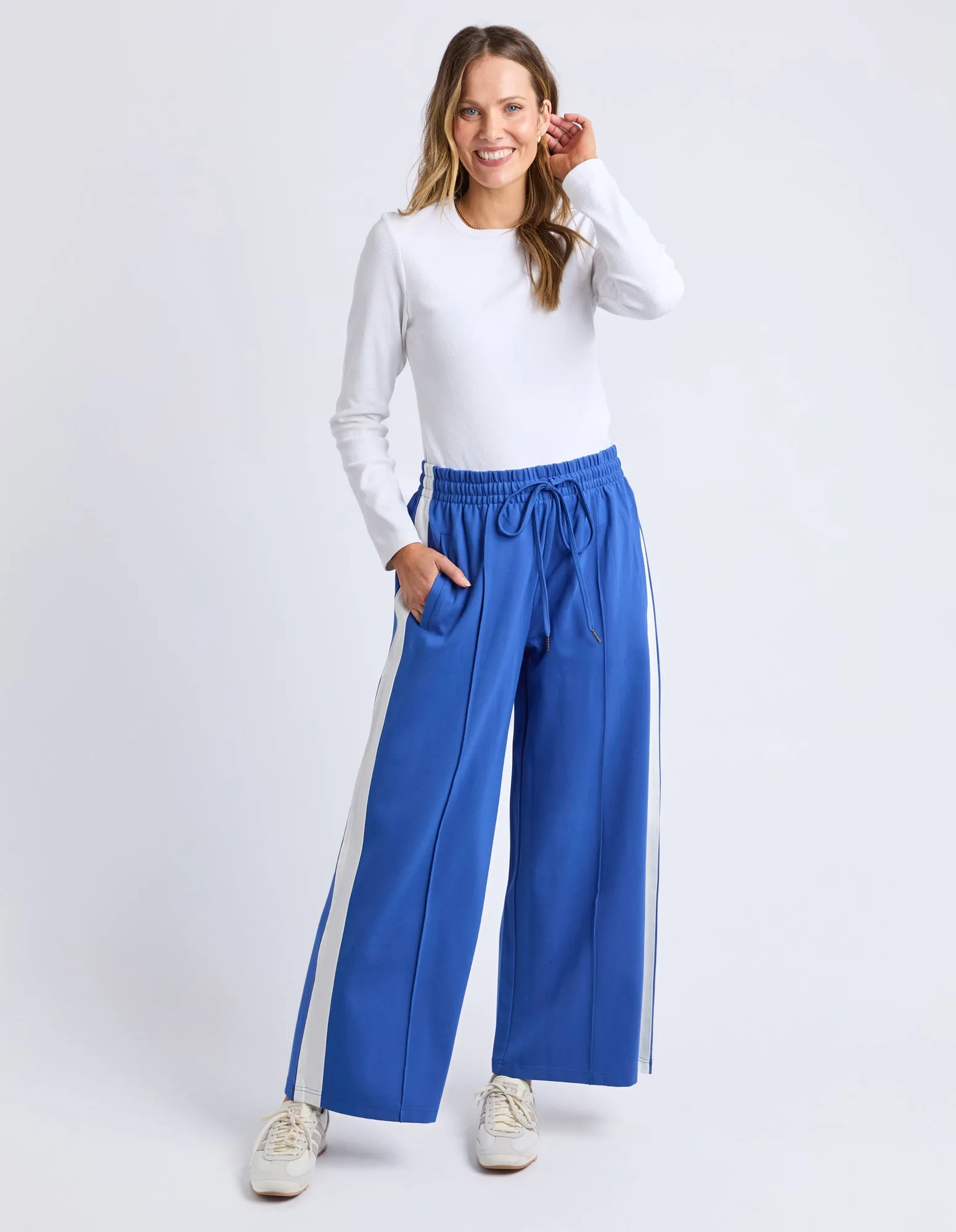 Carmen Wide Leg Pant French Blue & White Stripe sold by Elm Lifestyle product image thumbnail 2
