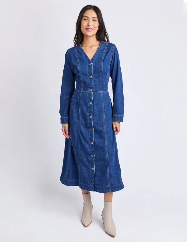 Mariella Denim Dress Mid Blue Wash sold by Elm Lifestyle