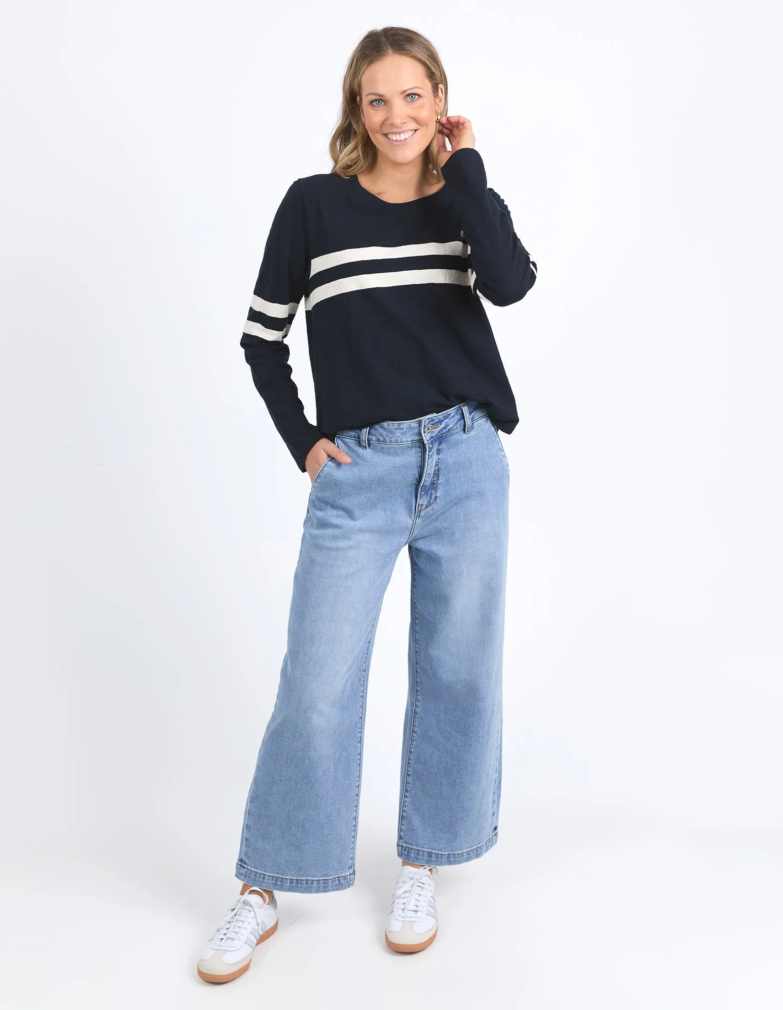 Adora Long Sleeve Tee Navy sold by Elm Lifestyle product image thumbnail 2