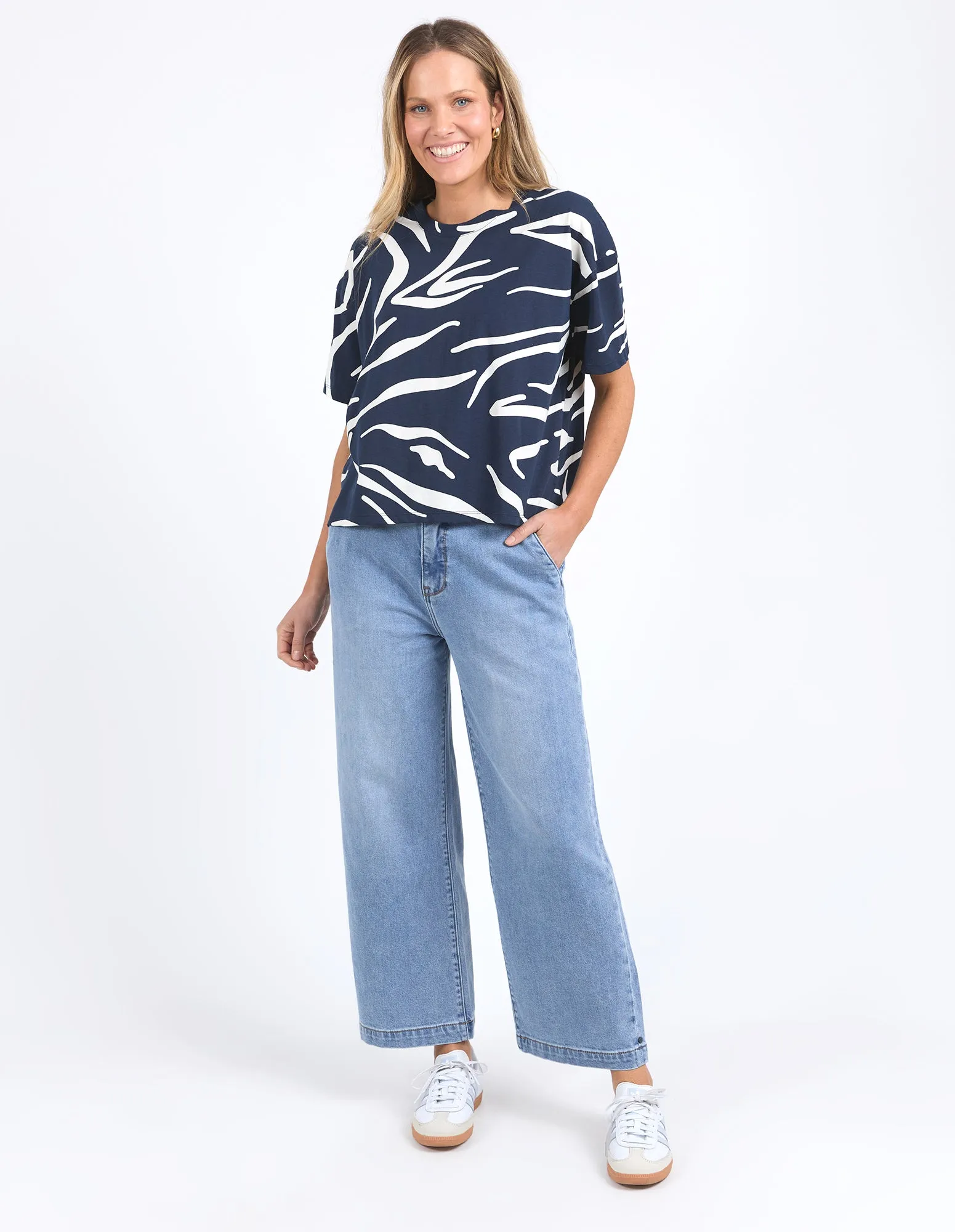 Zuri Tee Naval Blue sold by Elm Lifestyle product image thumbnail 2