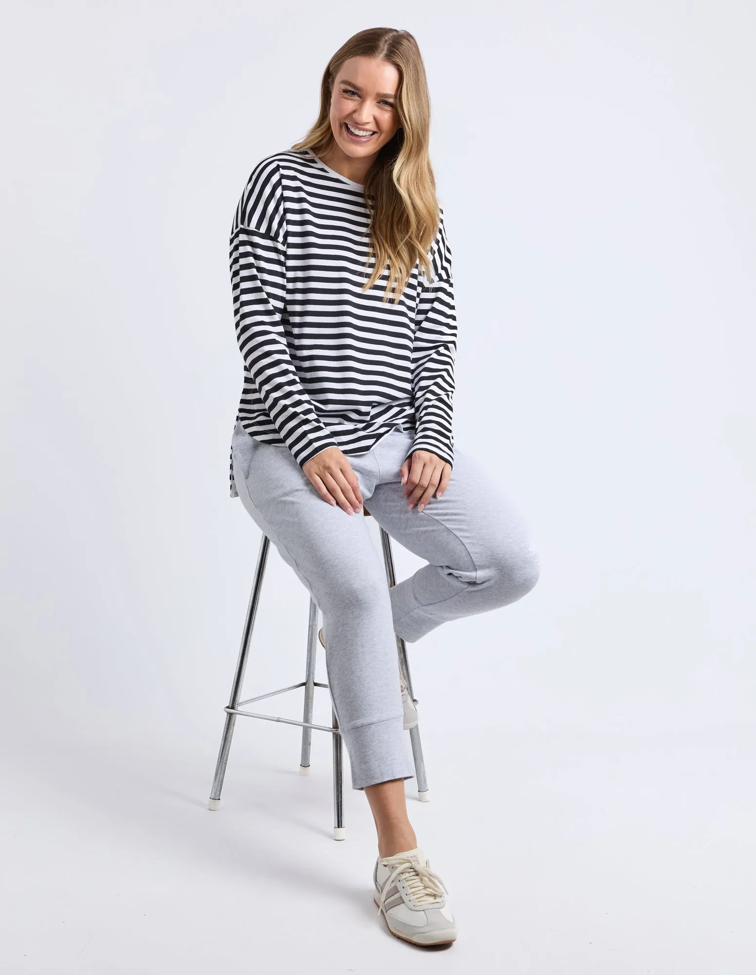 Lauren Long Sleeve Black & White Stripe sold by Elm Lifestyle product image thumbnail 2