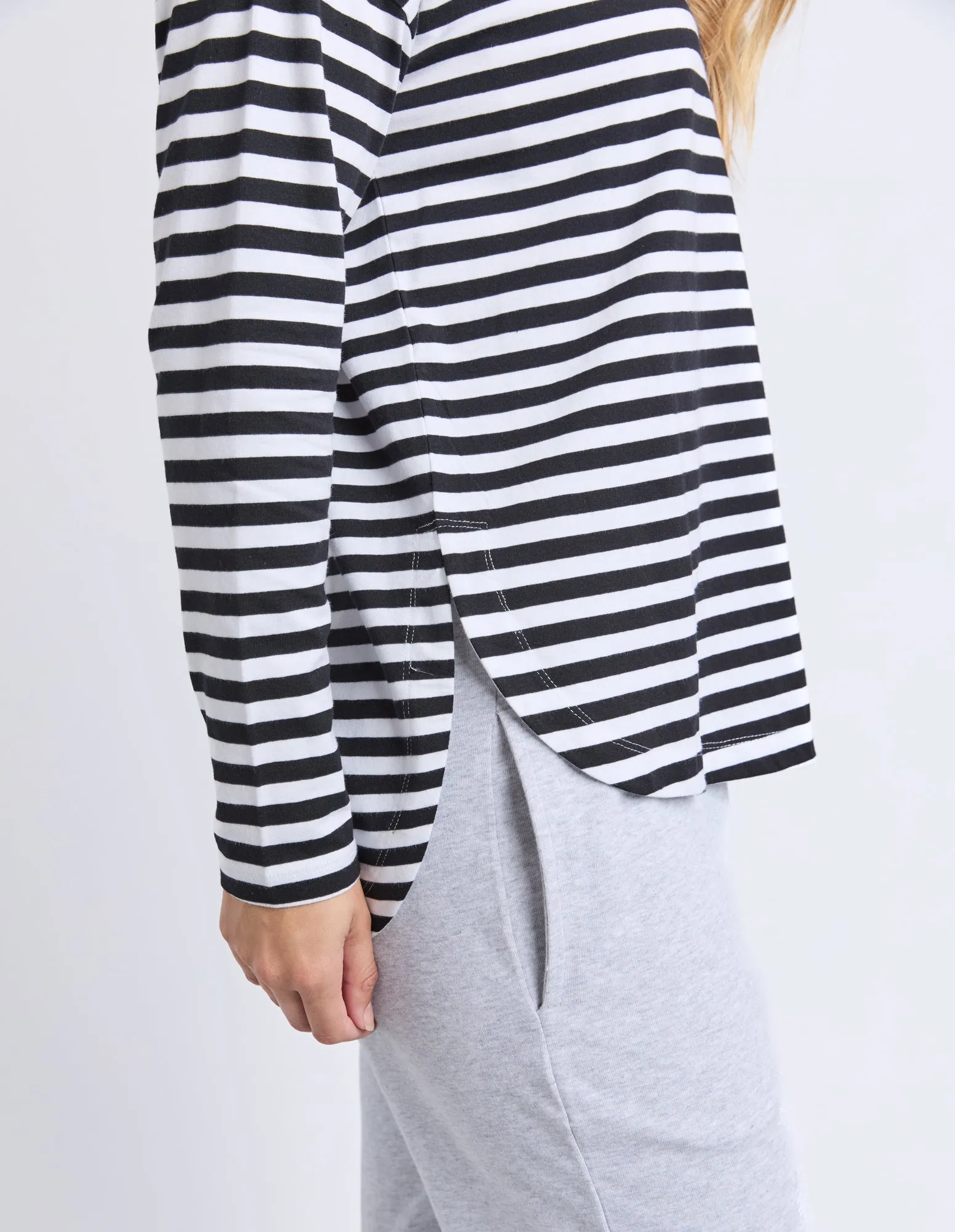 Lauren Long Sleeve Black & White Stripe sold by Elm Lifestyle product image thumbnail 5