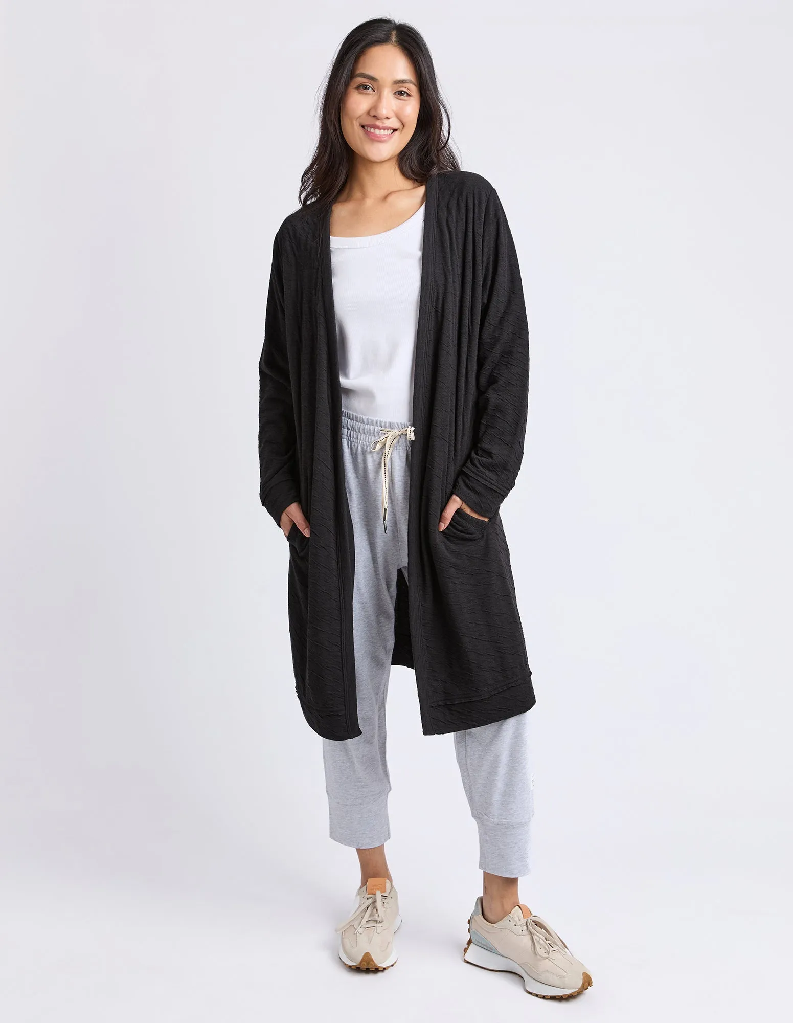 Haven Jersey Cardi Black sold by Elm Lifestyle