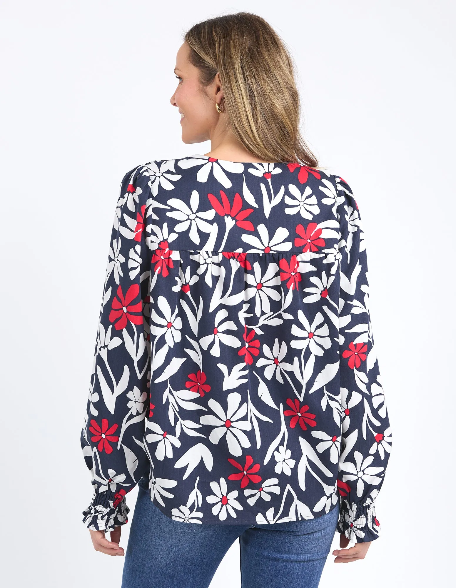 Indie Floral Blouse Indie Floral Print sold by Elm Lifestyle product image thumbnail 3